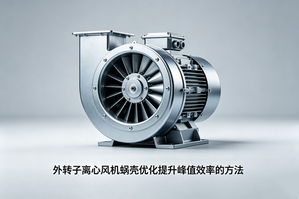 外转子离心风机蜗壳优化提升峰值效率的方法